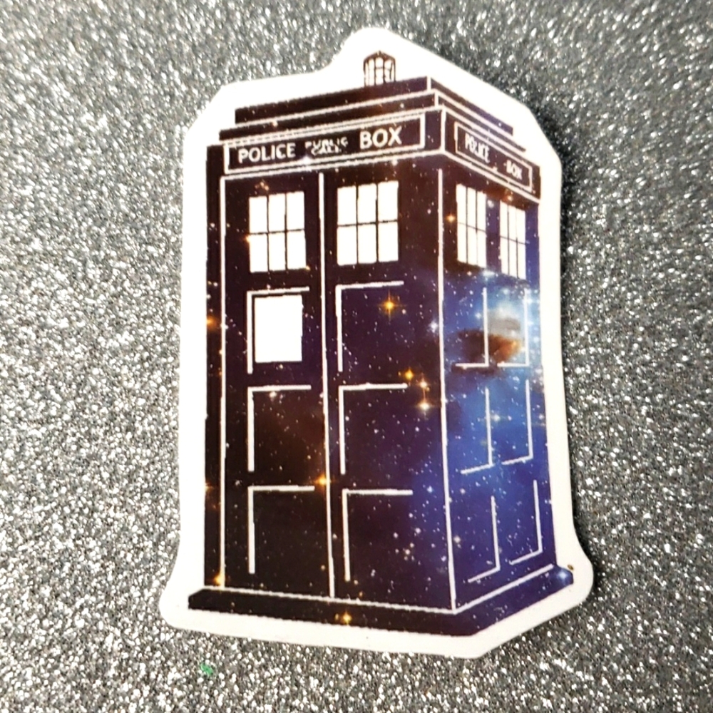 10/$10 DR. WHO Tardis waterproof sticker TV Show